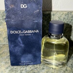 Dolce & Gabbana Pour Homme Fragrance with Blue Velvet Box